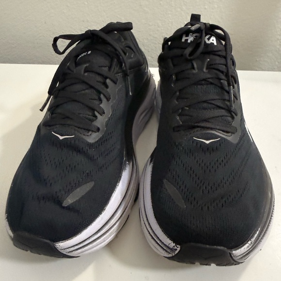 Hoka Bondi 8 Men's Black Athletic Shoes - Picture 5 of 10